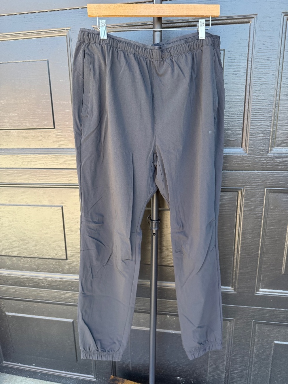 Used! Men's Brady Lightweight Athletic Black Drawstring Zipper Joggers Size XL